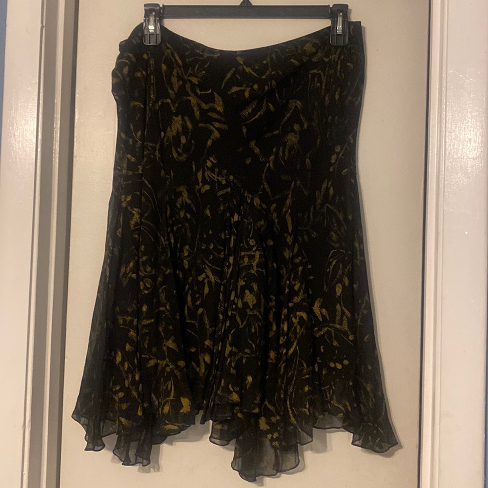 Ralph Lauren Printed Silk Skirt